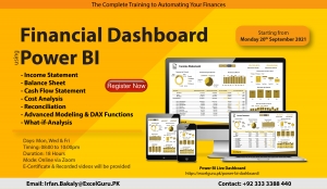Financial Dashboard in Power BI - Sep 2021